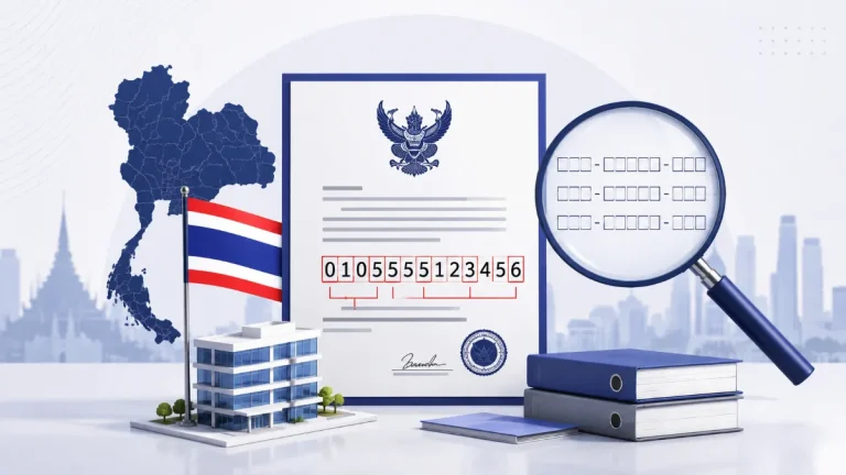 Thailand company registration number format