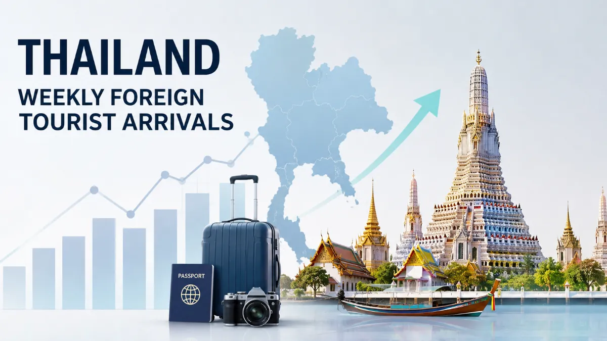 thailand weekly foreign tourist arrivals